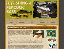 Tablet Screenshot of flyfishing4peacockbass.com